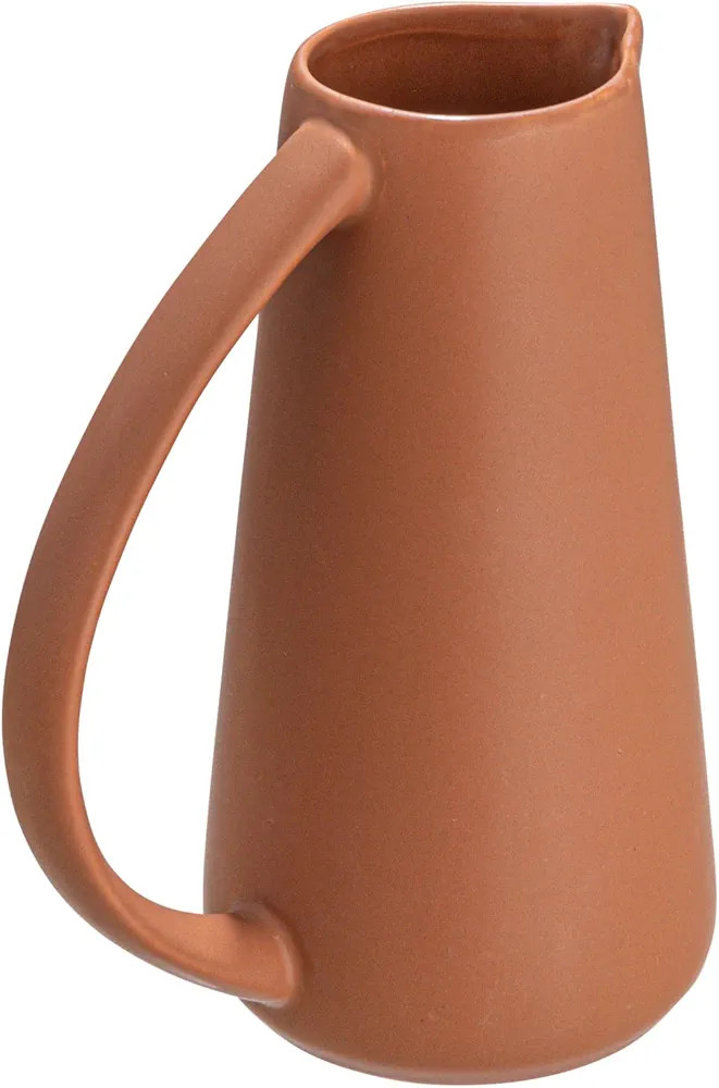 Bloomingville Modern Stoneware Pitcher, Matte Terracotta | Amazon (US)