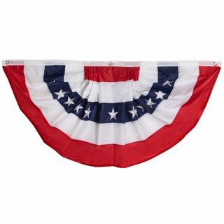 Northlight Patriotic Pleated USA Bunting Flag 48 x 24 | Kroger
