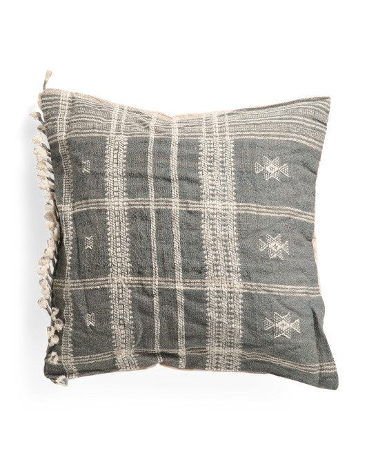 23x23 Wool Blend Bhujodi Pillow Cover | TJ Maxx