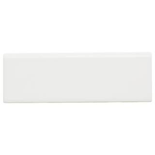 Restore Bright White 2 in. x 6 in. Ceramic Bullnose Trim Tile (2.4 sq. ft./case) | The Home Depot
