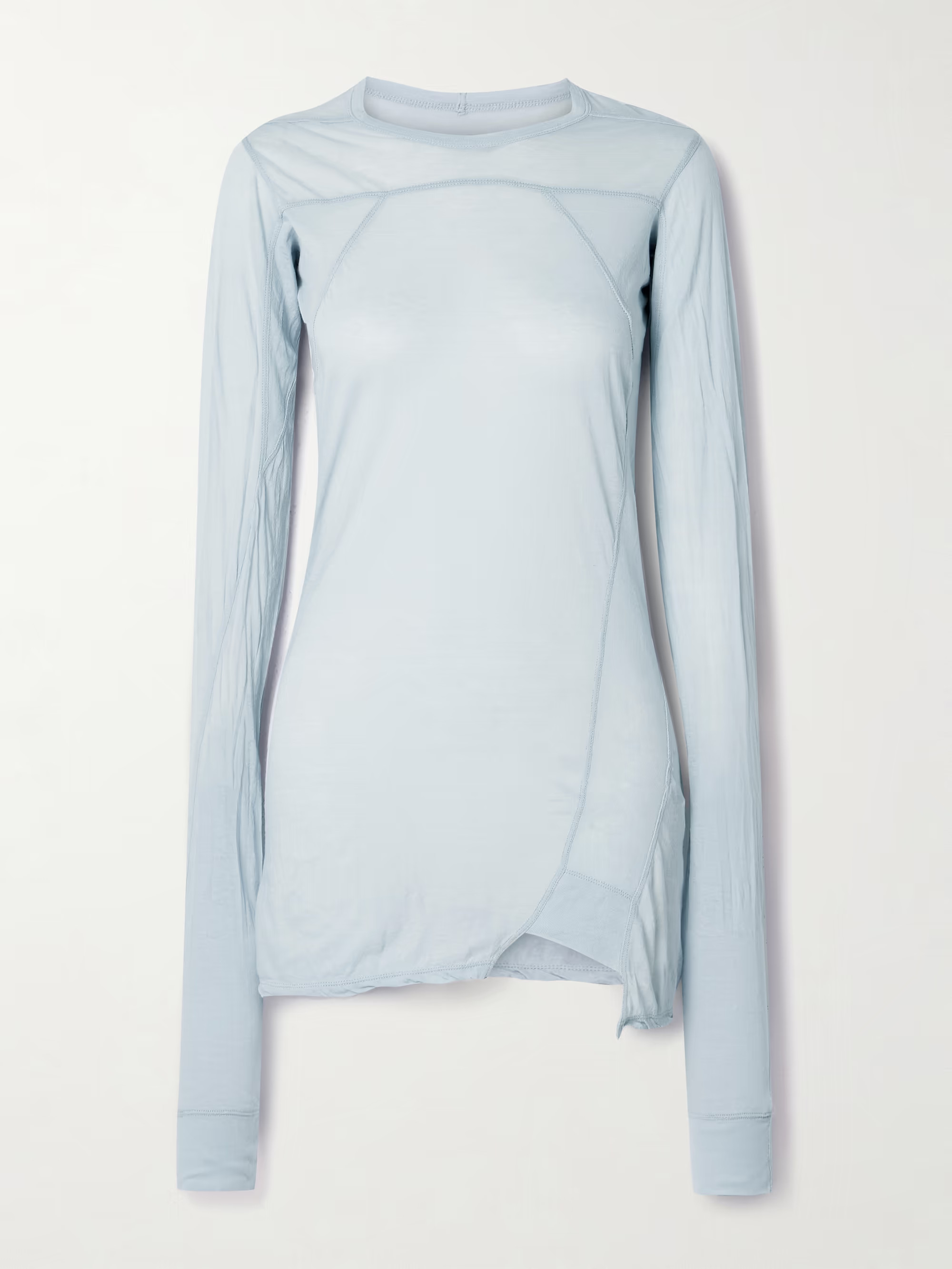 RICK OWENSPaneled cotton-jersey top | NET-A-PORTER APAC
