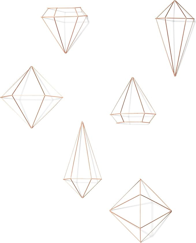 Umbra Prisma Geometric Sculptures, Decorate Your Wall with Modern Metallic Wire Shapes, Table top... | Amazon (US)
