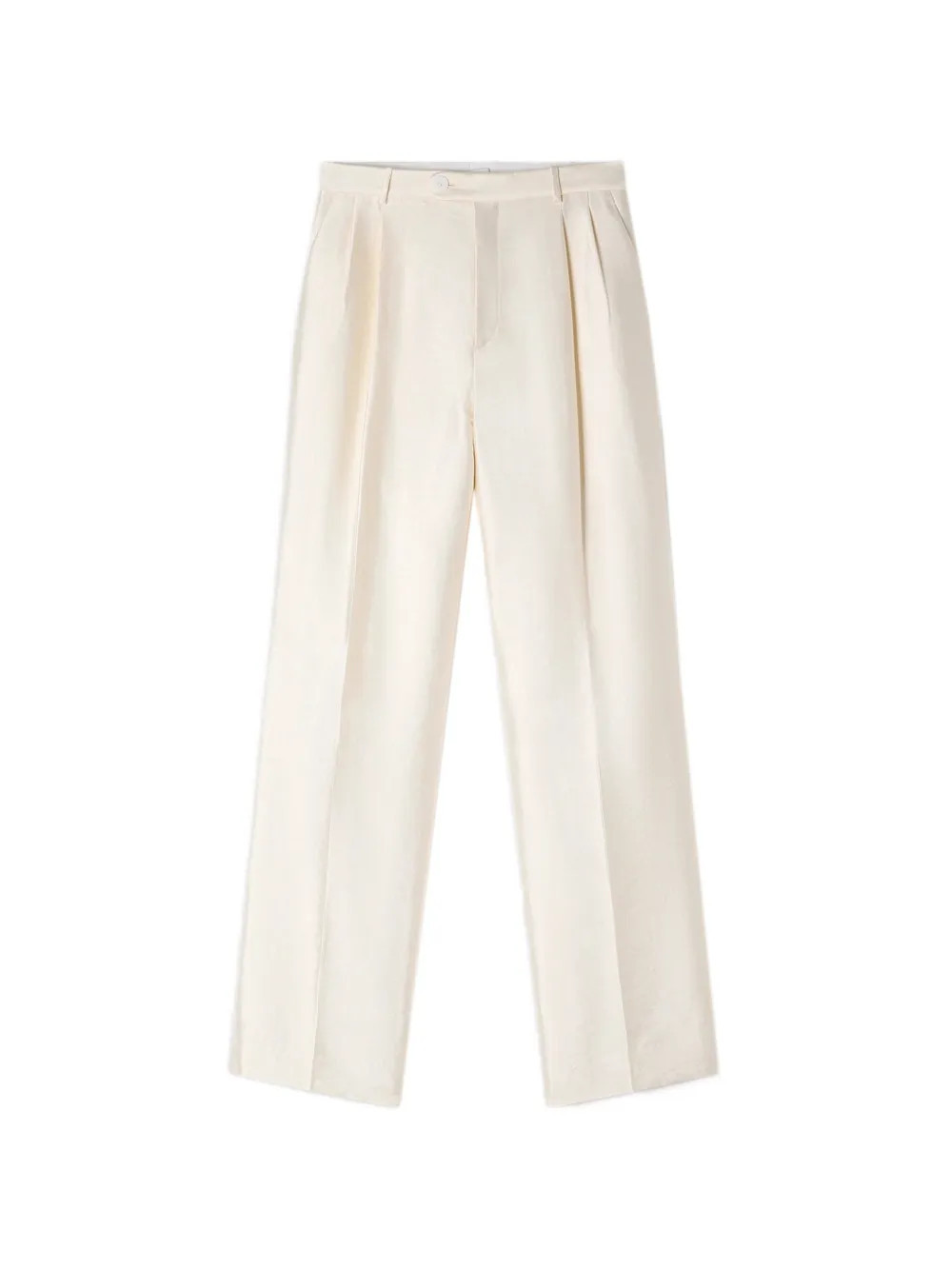 SANDRO satin trousers - Neutrals | Farfetch Global