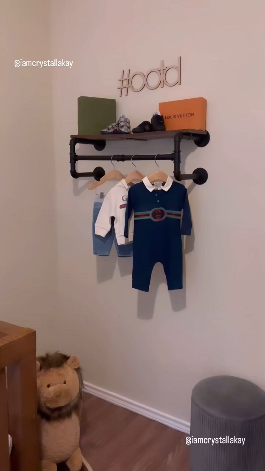 How freaking cute is this #OOTD wall I added to baby boys nursery! Stylish ways for a stylish babe (baby)! 😍😎

#boymom #nurserydecor #babyboynursery #onlychildproblems #babyfashion #nurseryideas

#LTKBaby #LTKFamily #LTKBump