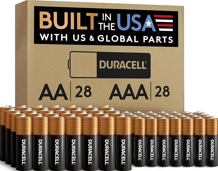 Duracell Coppertop AA + AAA Batteries, 56 Count (Pack of 1), Re-closable for Quick Access and Org... | Amazon (US)