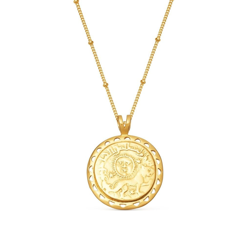 Lucy Williams Gold Rising Sun Medallion Coin Necklace | Missoma