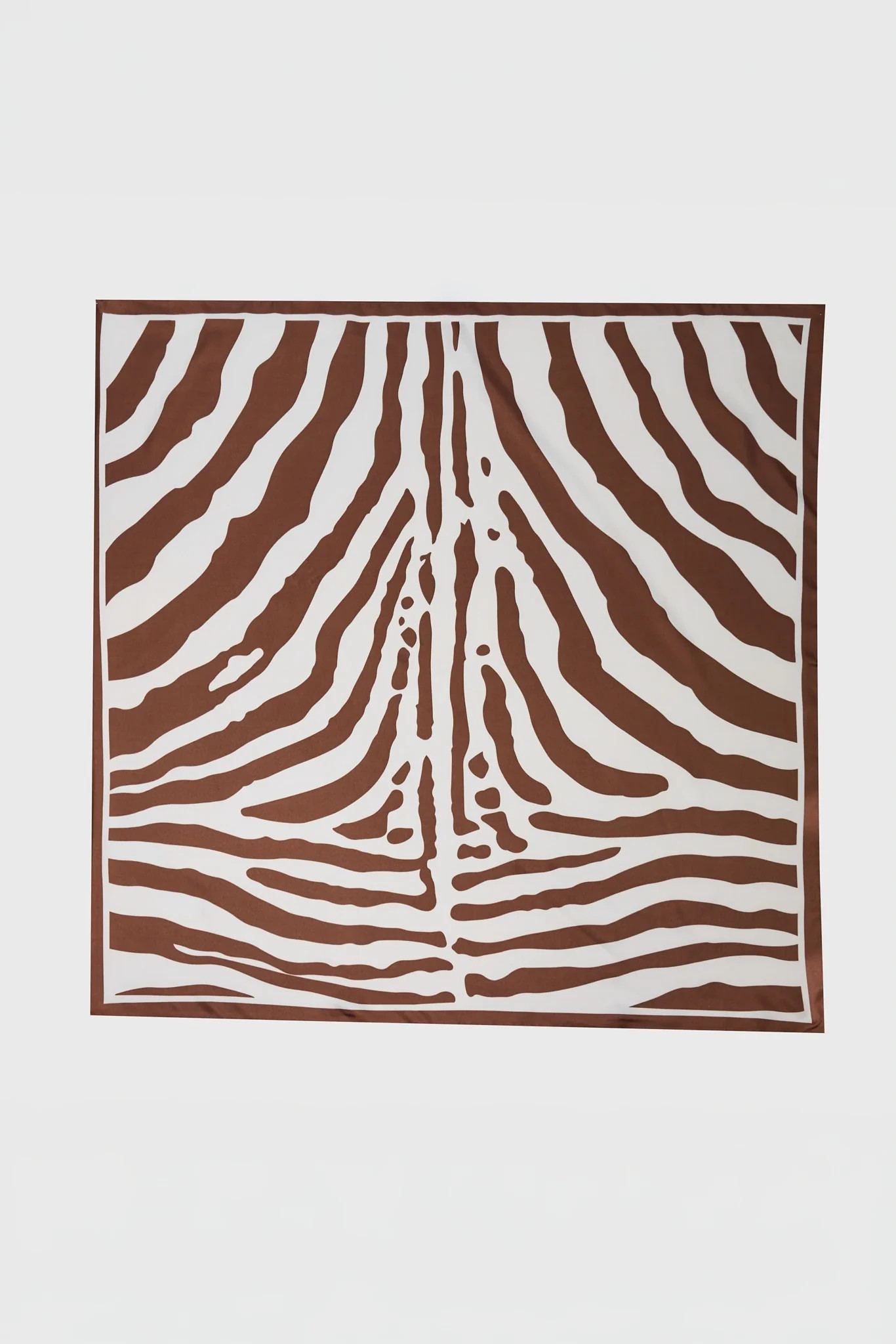 Brown Zebra Print Scarf | Avara