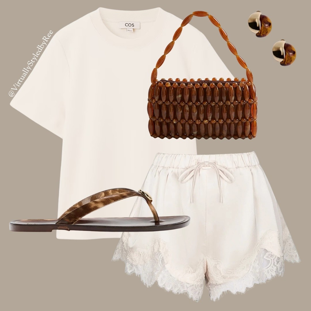 Lace Shorts Styling! 

Tags: This Weeks Bestseller, Satin Shorts, Lace Shorts, Summer, Chic, Holiday, Vacation, Style, Hot Weather, Mykonos, Marbella, Tan Bag, Zara, Trending, Lace, Flip Flops

#LTKuk #LTKsummer #LTKspring