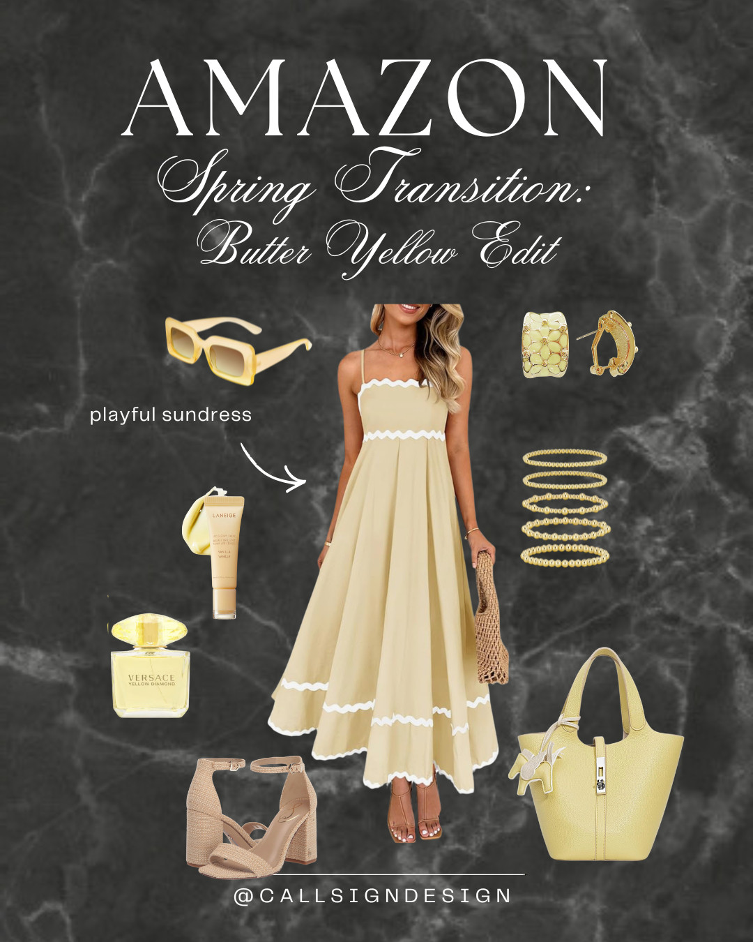 Spring in yellow 💛✨
Add your own sunshine to the season. This butter yellow dress pairs well with warm gold jewelry and a polished bag. Simple, refined, and quietly statement-making.  

 #LTKdayinmylife #LTKgrwm #LTKootd