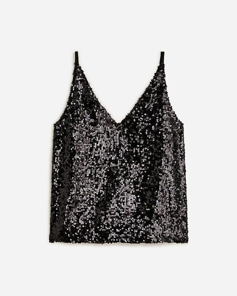 Collection Carrie V-neck camisole in sequin | J. Crew US