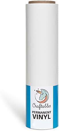 Craftables Transparent Vinyl Roll - Permanent, Adhesive, Glossy & Waterproof | 12" x 25' |for Cra... | Amazon (US)