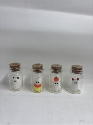 Target Bullseye Playground Halloween Potion Bottle Ghost 4pc Mini Glass Bottles  | eBay | eBay US