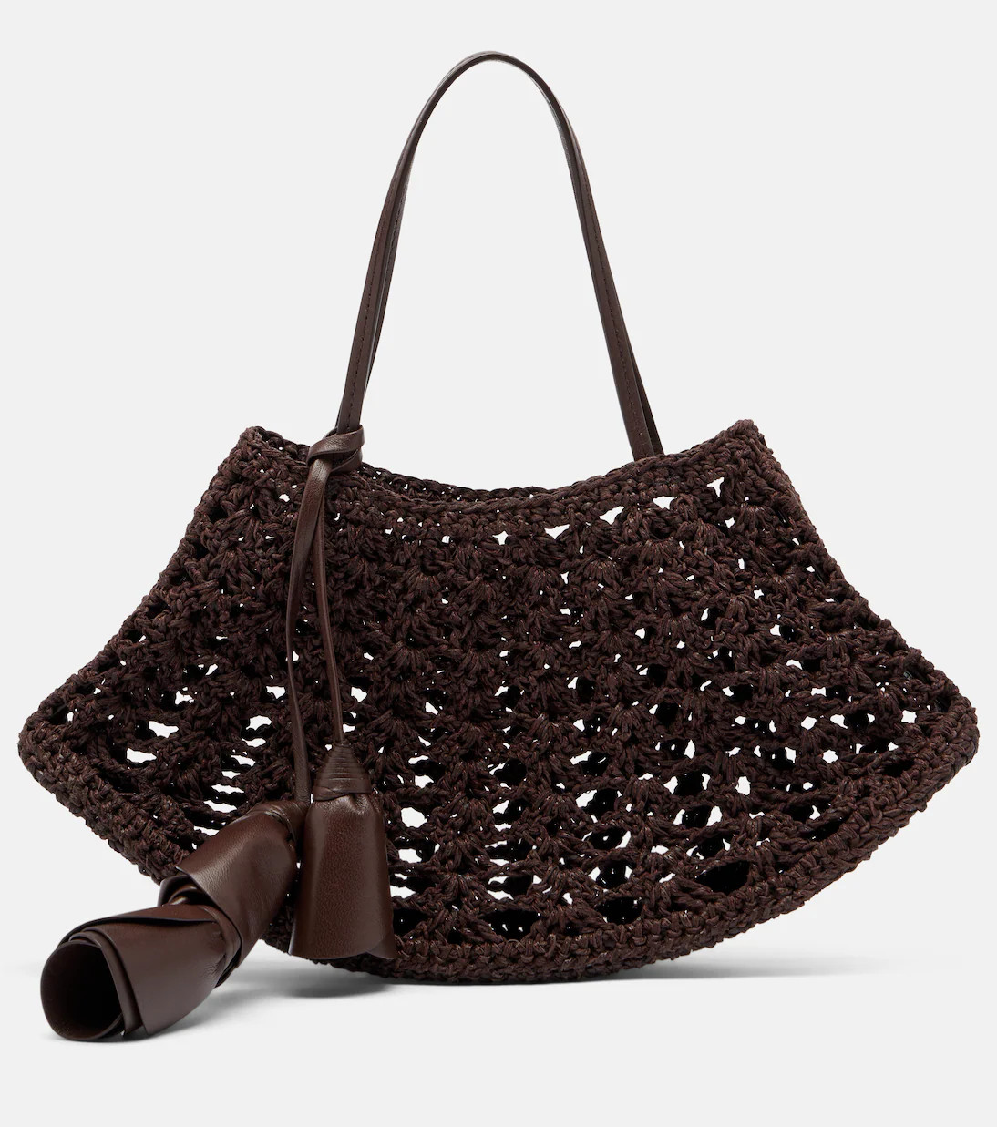 Maya Small crochet leather top-handle bag | Mytheresa (UK)