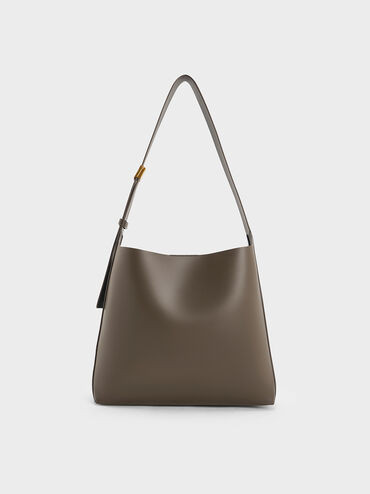 Edna Tote Bag
 - Dark Moss | Charles & Keith US