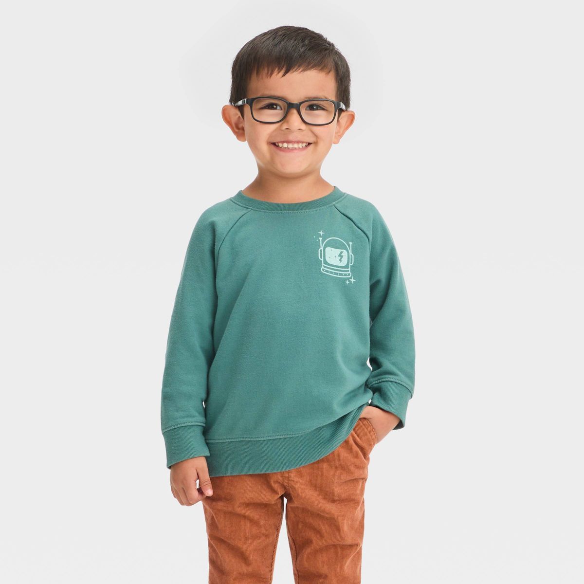 Toddler Boys' Crew Neck Pullover Sweatshirt - Cat & Jack™ | Target