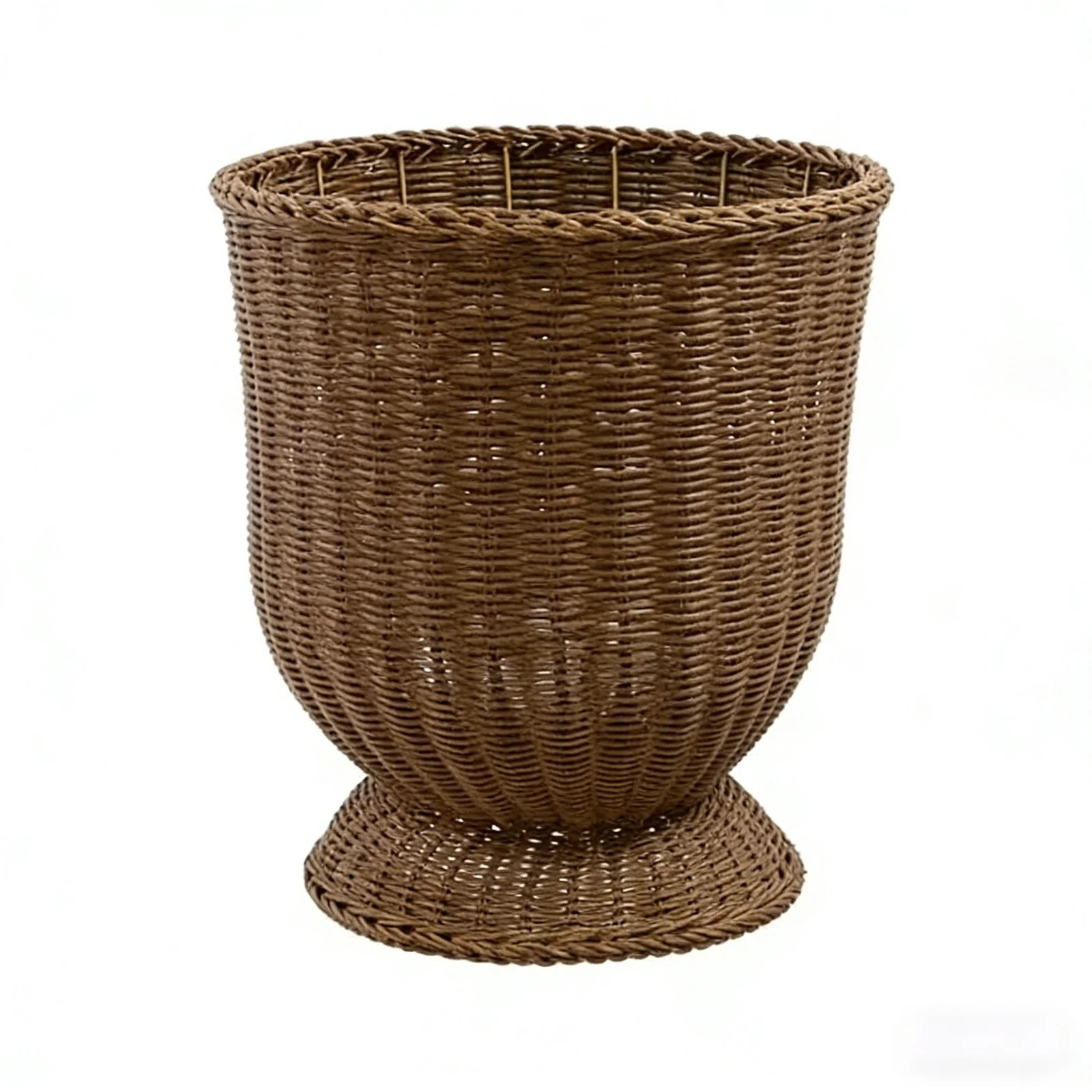 HuiXinOu Woven Planter Urn Shape Goblet Basket Handmade Rattan for Home Decor Indoor Outdoor Arti... | Walmart (US)