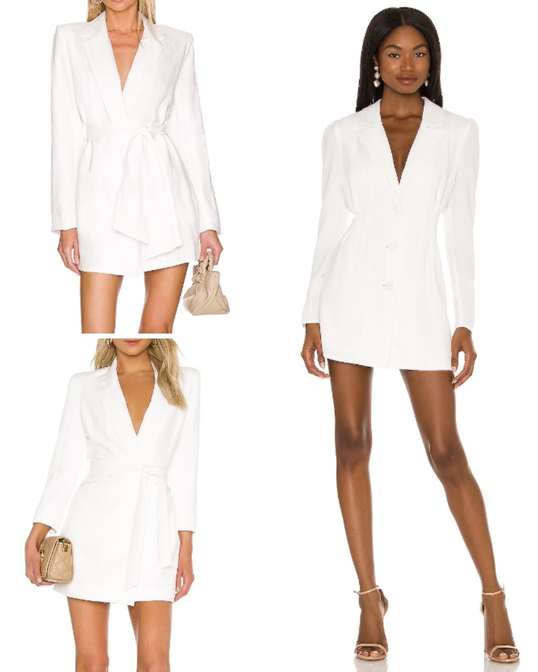 Bridal, but make it modern 🤍
White blazer dresses are having a moment and I’m fully here for it—perfect for engagement parties, bridal showers, or a chic rehearsal dinner look.

All from Revolve ✨

#bridalstyle #bridalinspo #bridaldress #rehearsaldinnerdress #engagementdress #whiteblazerdress #revolve #modernbride #bridaloutfits

#LTKWedding #LTKootd