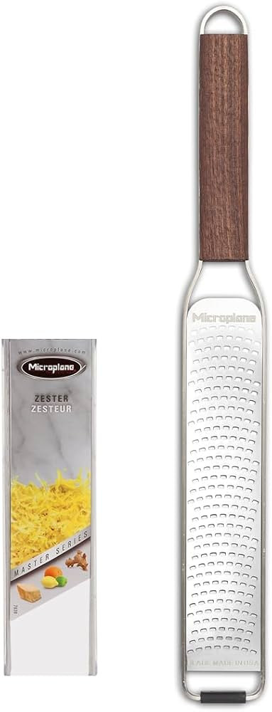 Microplane Master Series Wood Handle Stainless Steel Zester Grater | Amazon (US)