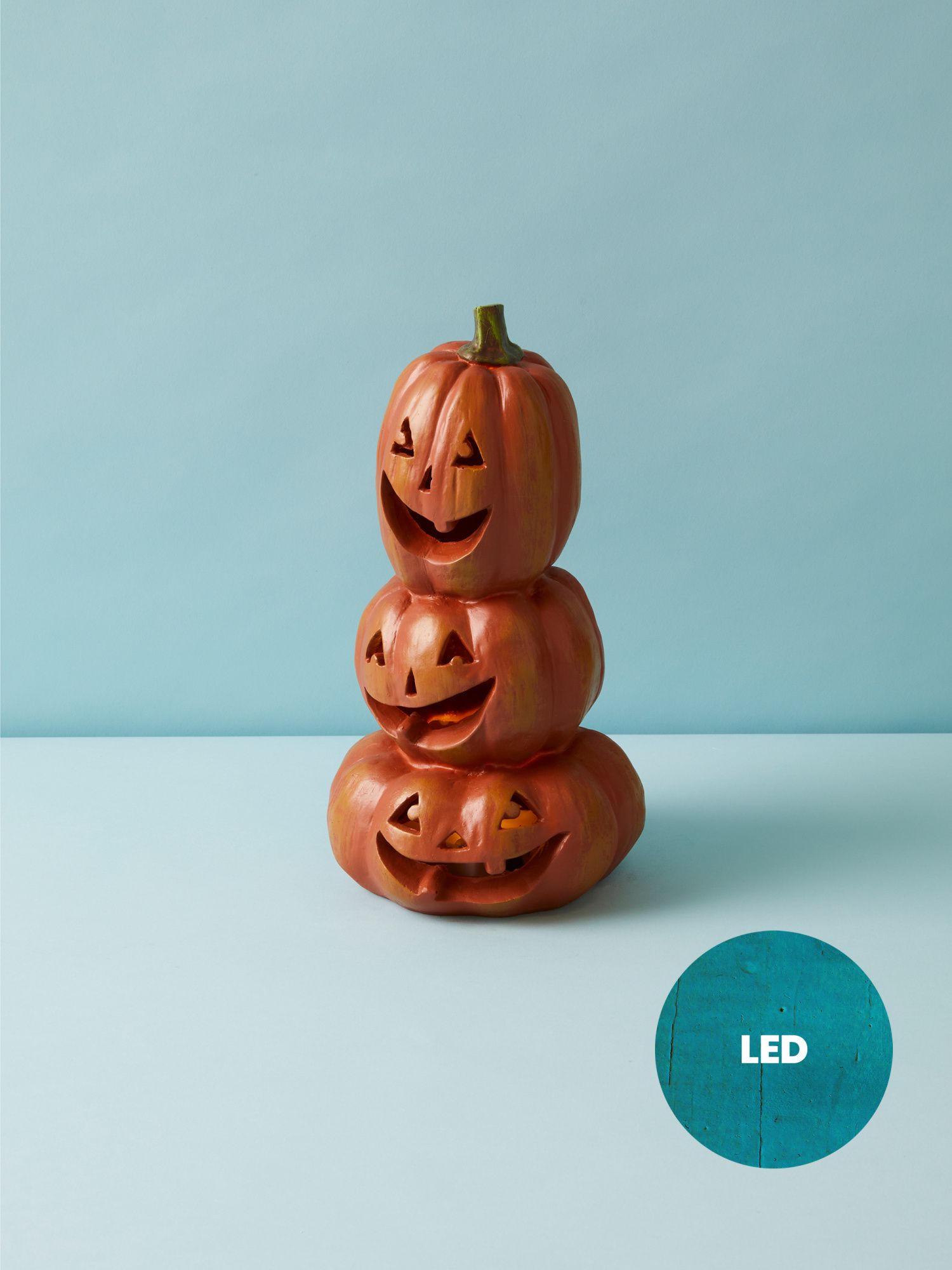 11.5in Led Light Up Jack O Lantern Stack | Seasonal Decor | HomeGoods | HomeGoods