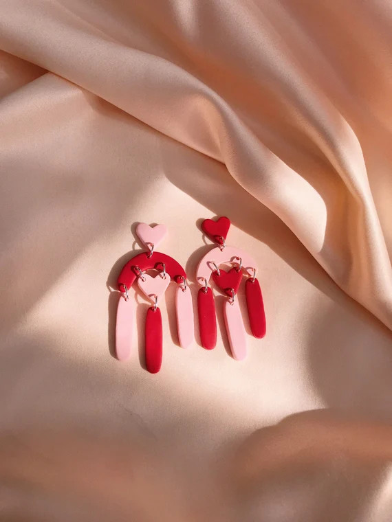 The Odd Couple / Valentine's Earrings / Mismatch Heart | Etsy | Etsy (US)