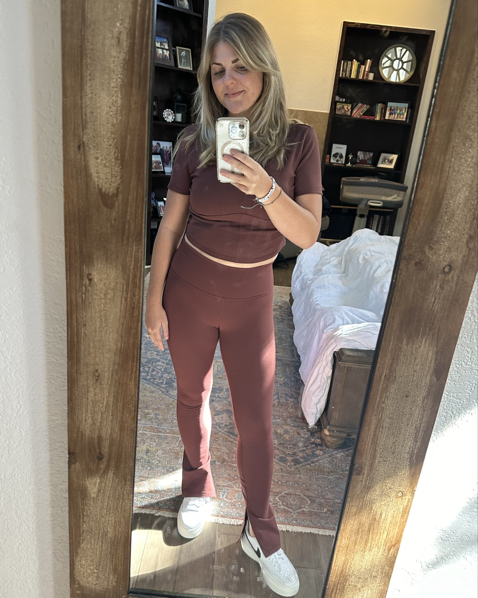Loving this brown set for fall! Plus new brown Nikes! 

#LTKFitness #LTKActive #LTKShoeCrush