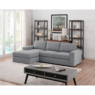 Miron 3 Piece Reversible Modular Sectional - Light Grey | Bed Bath & Beyond
