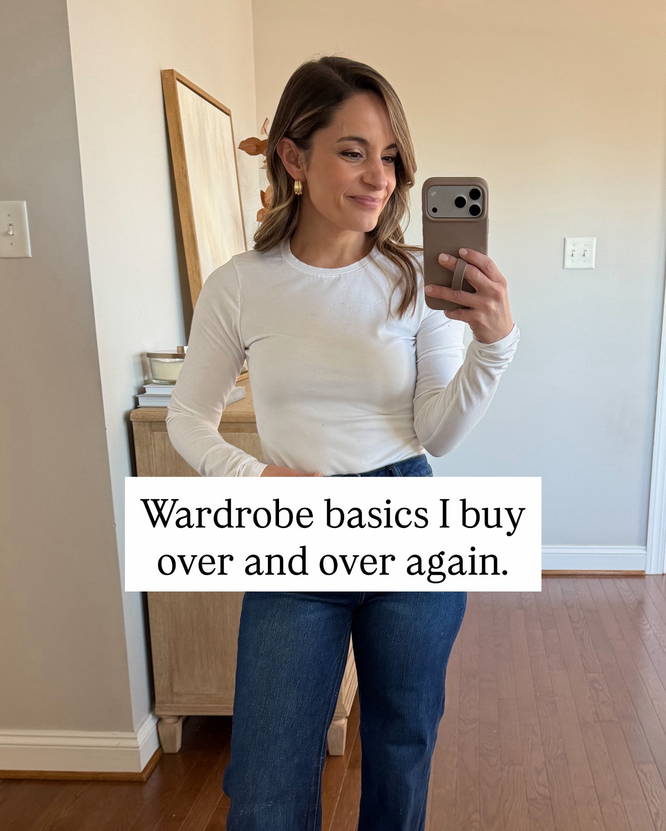 Wardrobe basics I buy over and over again!

Camisole (Kohl’s): small - built in shelf bra, adjustable straps. I size up in it. 

White t-shirt (Quince): xs - light stretch, perfect as a base layer or on its own. 

Socks (Amazon): fit my size 5 feet perfectly! 

Bra (EBY): xs - washes beautifully, doesn’t lose the cups and is so comfortable I can wear it to sleep! 

#LTKPetite