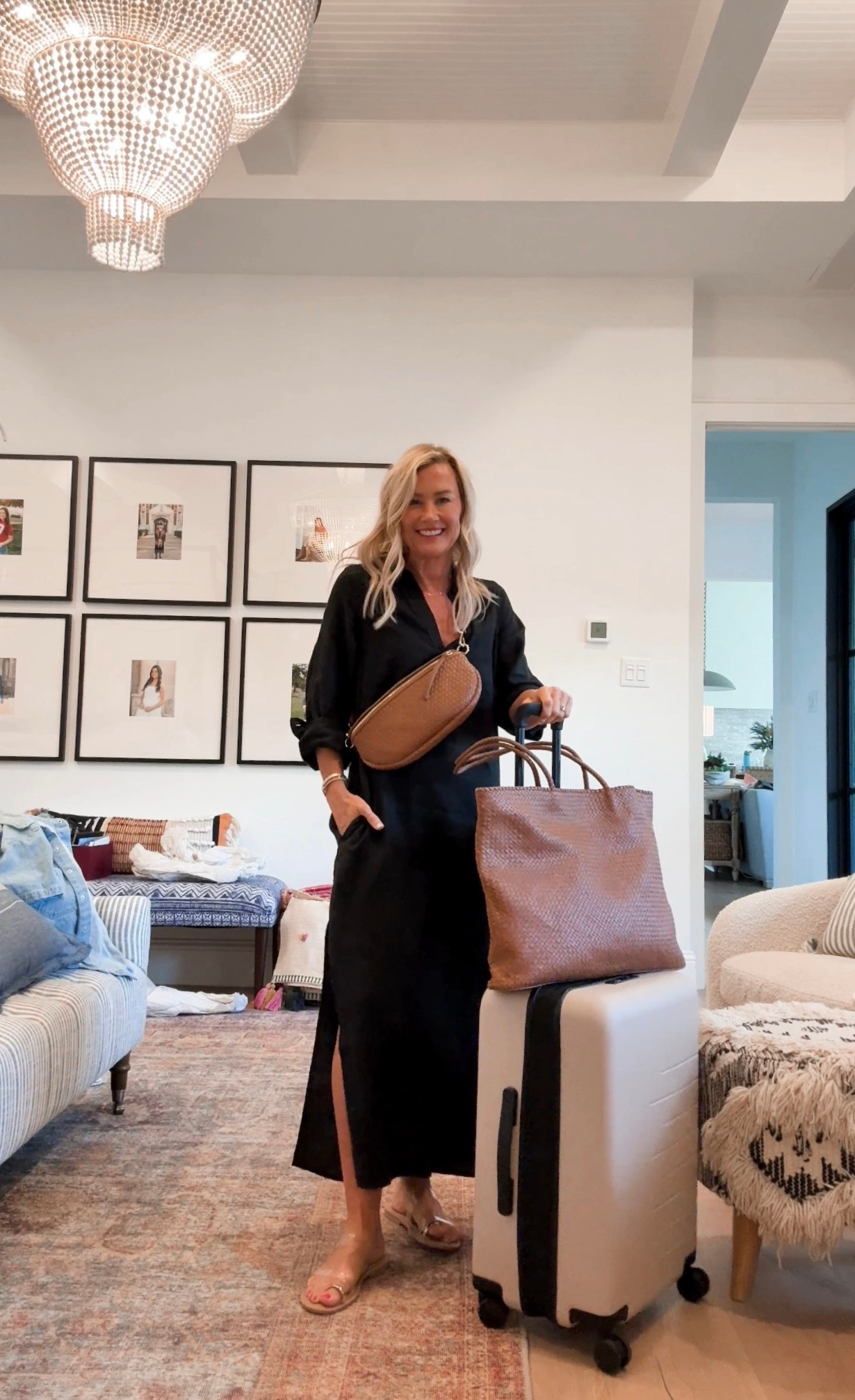 Quick trip travel ootd 🖤 this linen tunic dress is so comfy & chic! Lightweight, but longer sleeves for the chilly plane. I’m in an xs

#LTKOver40 #LTKFindsUnder100 #LTKTravel