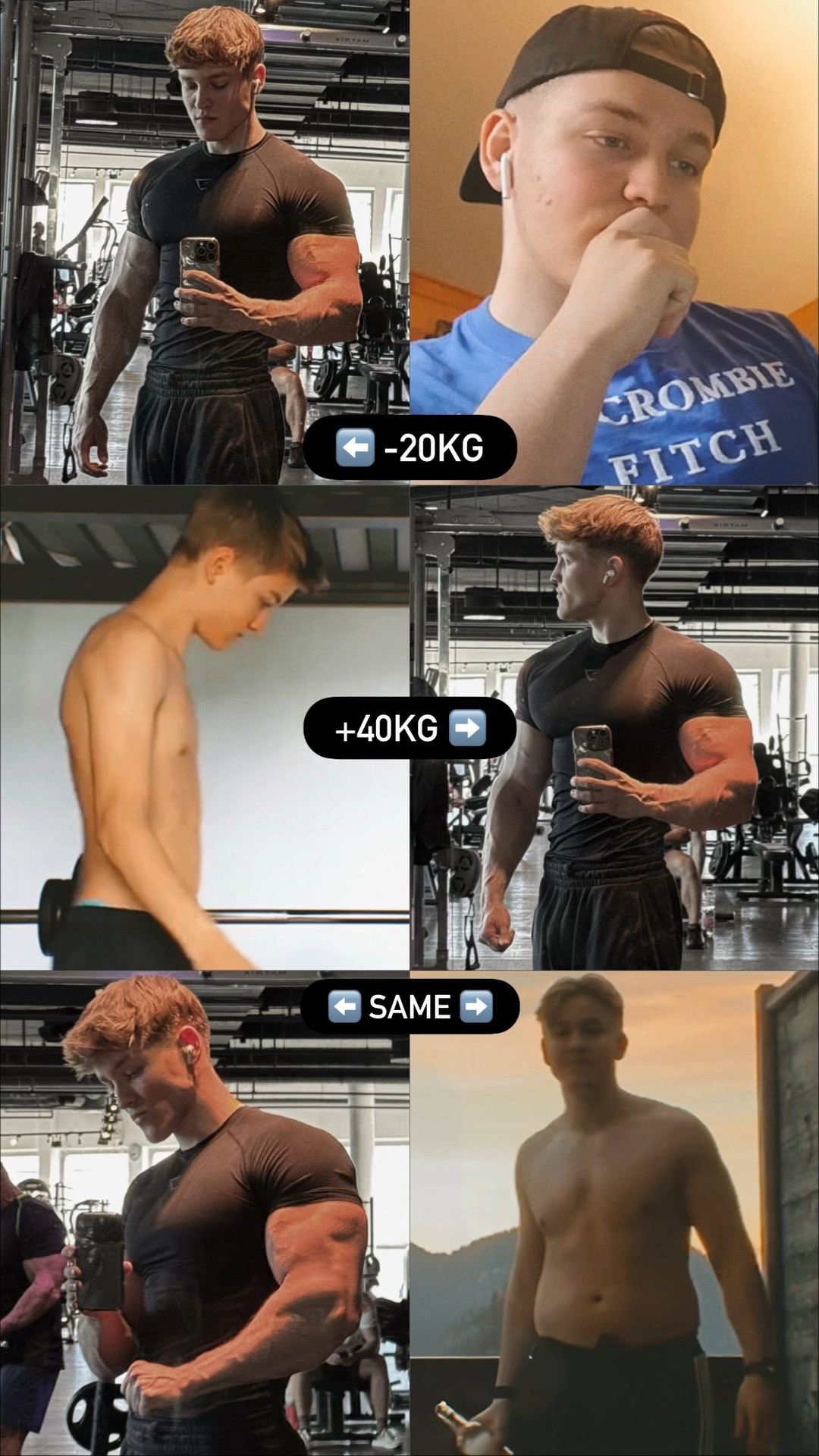 ⬅️ -20KG +40KG ➡️ ⬅️ SAME ➡️

Anzeige 