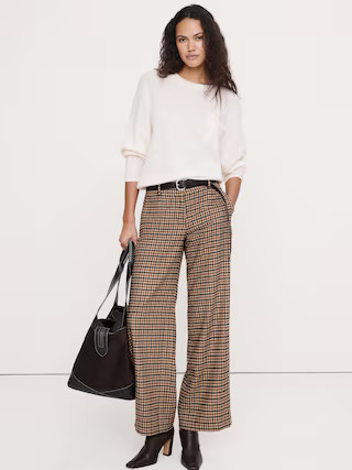 The Everyday Wide-Leg Flannel Pant | Banana Republic (US)
