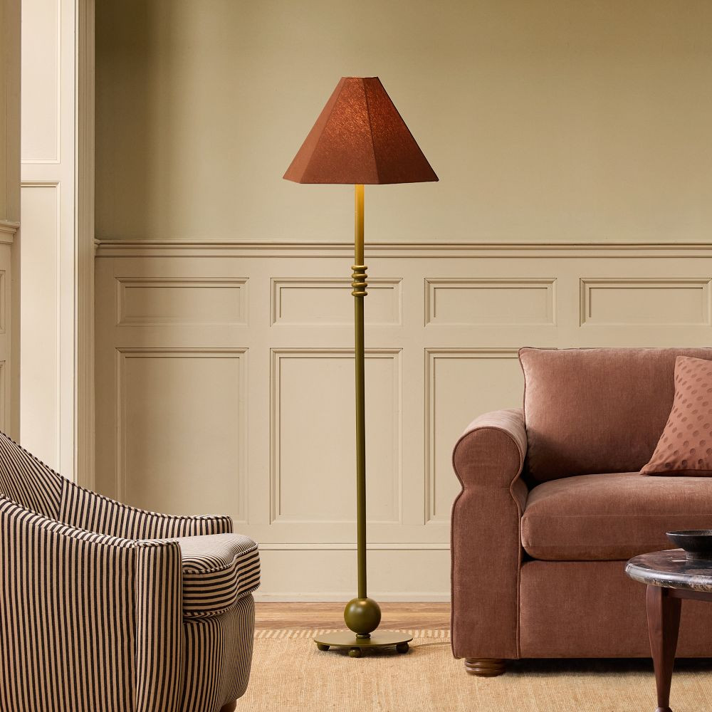 Pierce & Ward Metal Sphere Floor Lamp (61") | West Elm (US)