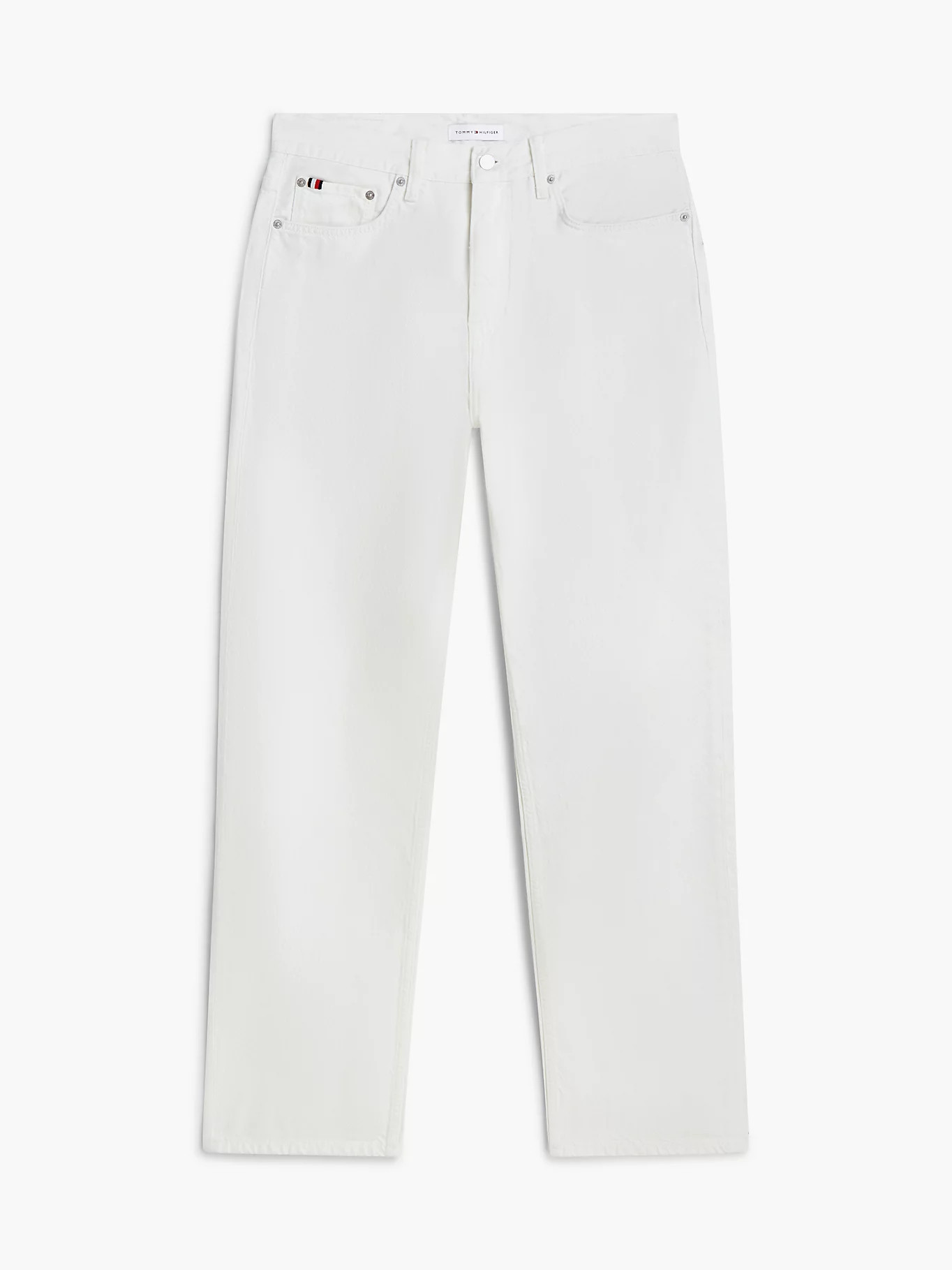 Washed Relaxed Jeans | White | Tommy Hilfiger | Tommy Hilfiger UK