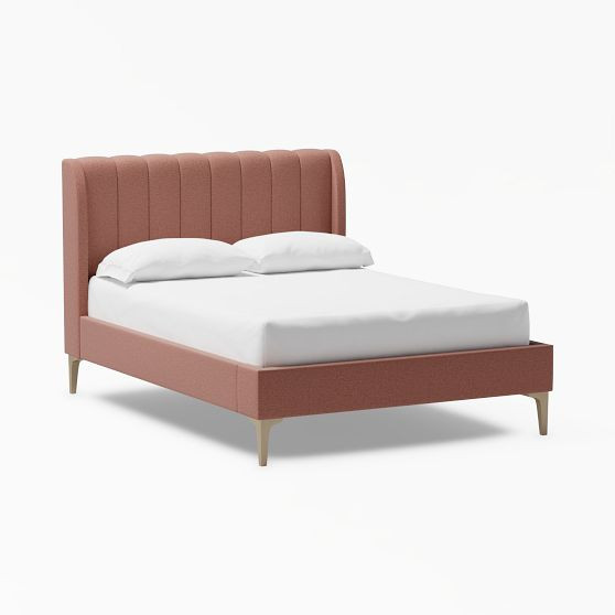 Avalon Channel Stitch Upholstered Bed | Pottery Barn Teen