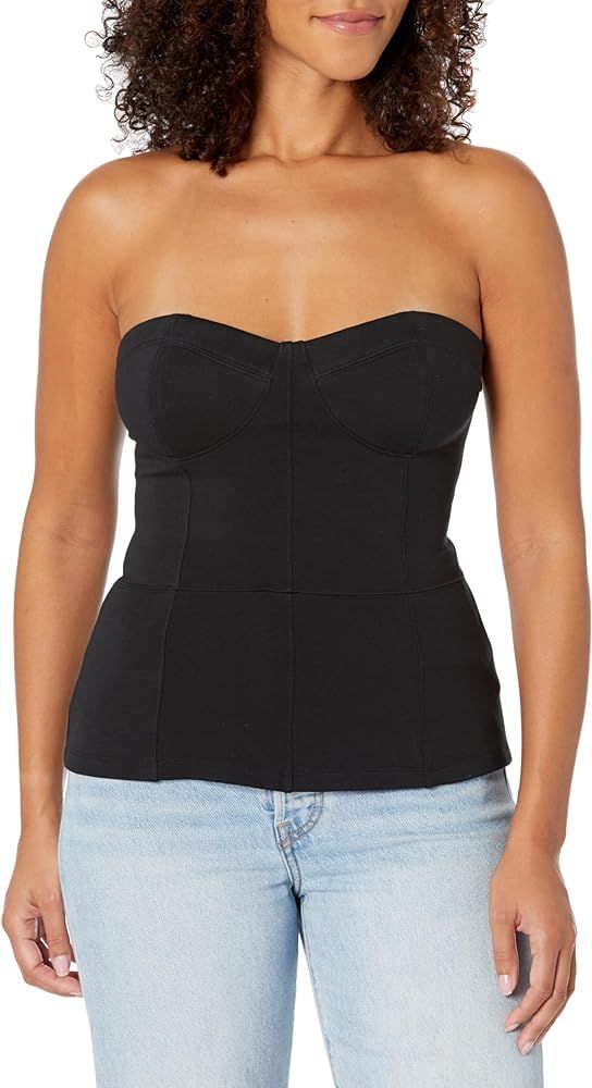 The Drop Women's Black Stretch Corsette Top by @glencyfeliz | Amazon (US)