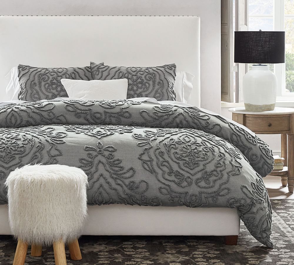 Renee Candlewick Sateen Duvet Cover | Pottery Barn (US)
