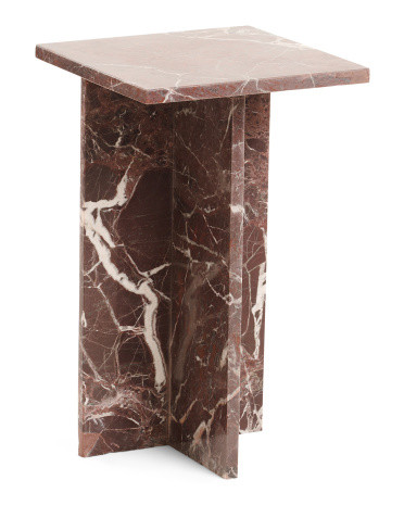 14x24 Solid Marble Accent Table | Marshalls