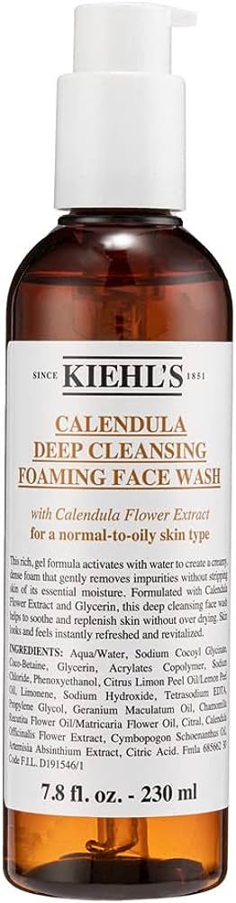 Kiehl's Calendula Deep Cleansing Foaming Face Wash Cleanser, 7.8 Ounce/230ml | Amazon (US)