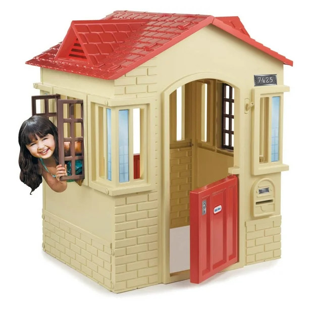 Little Tikes Cape Cottage Playhouse, Tan - Walmart.com | Walmart (US)