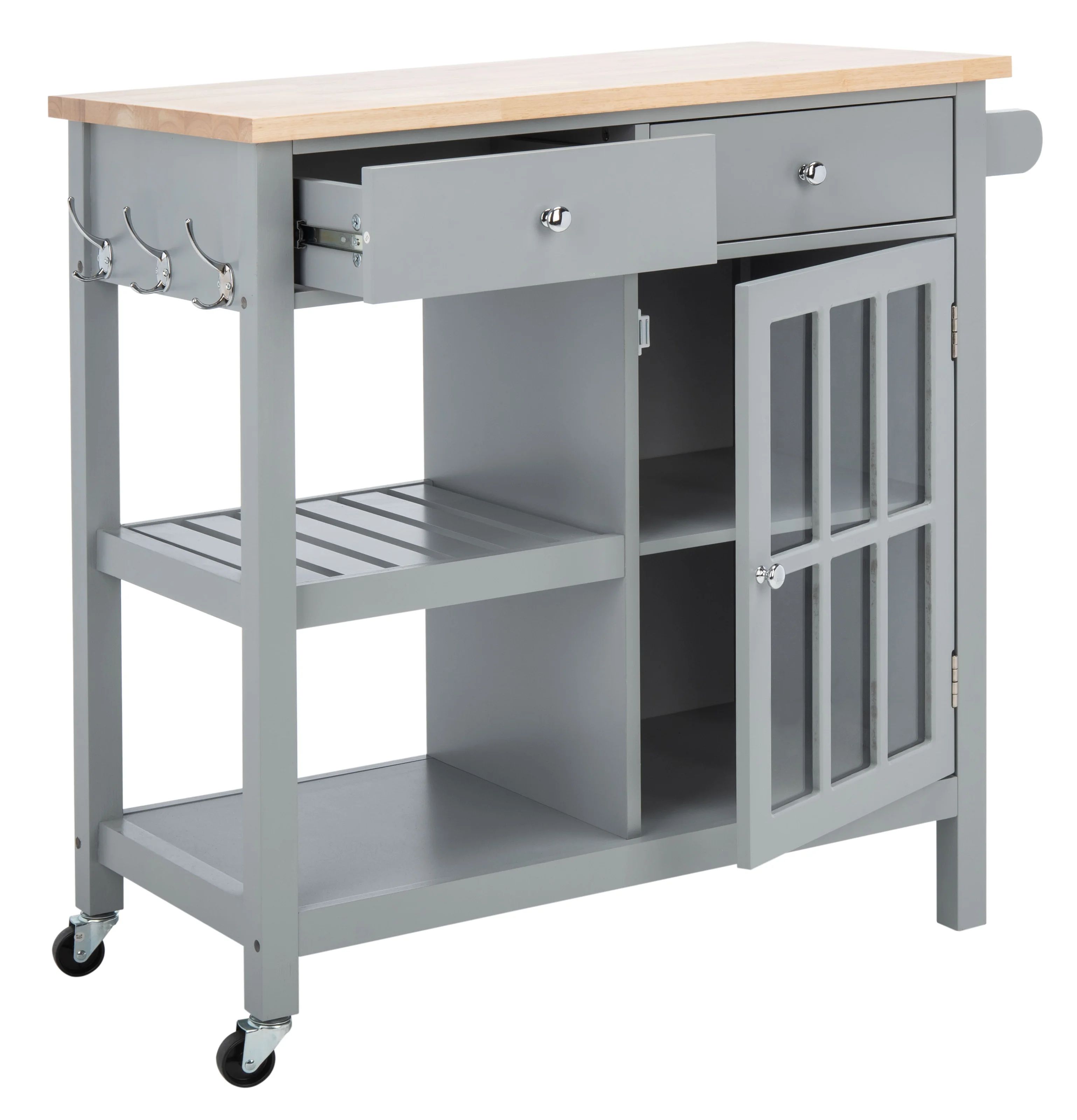 Hanchett 33.46'' Wide Rolling Kitchen Cart | Wayfair North America