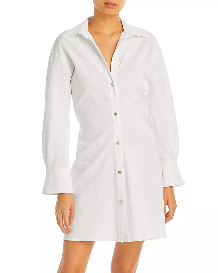 Tie back Long Sleeve Shirtdress | Bloomingdale's (US)