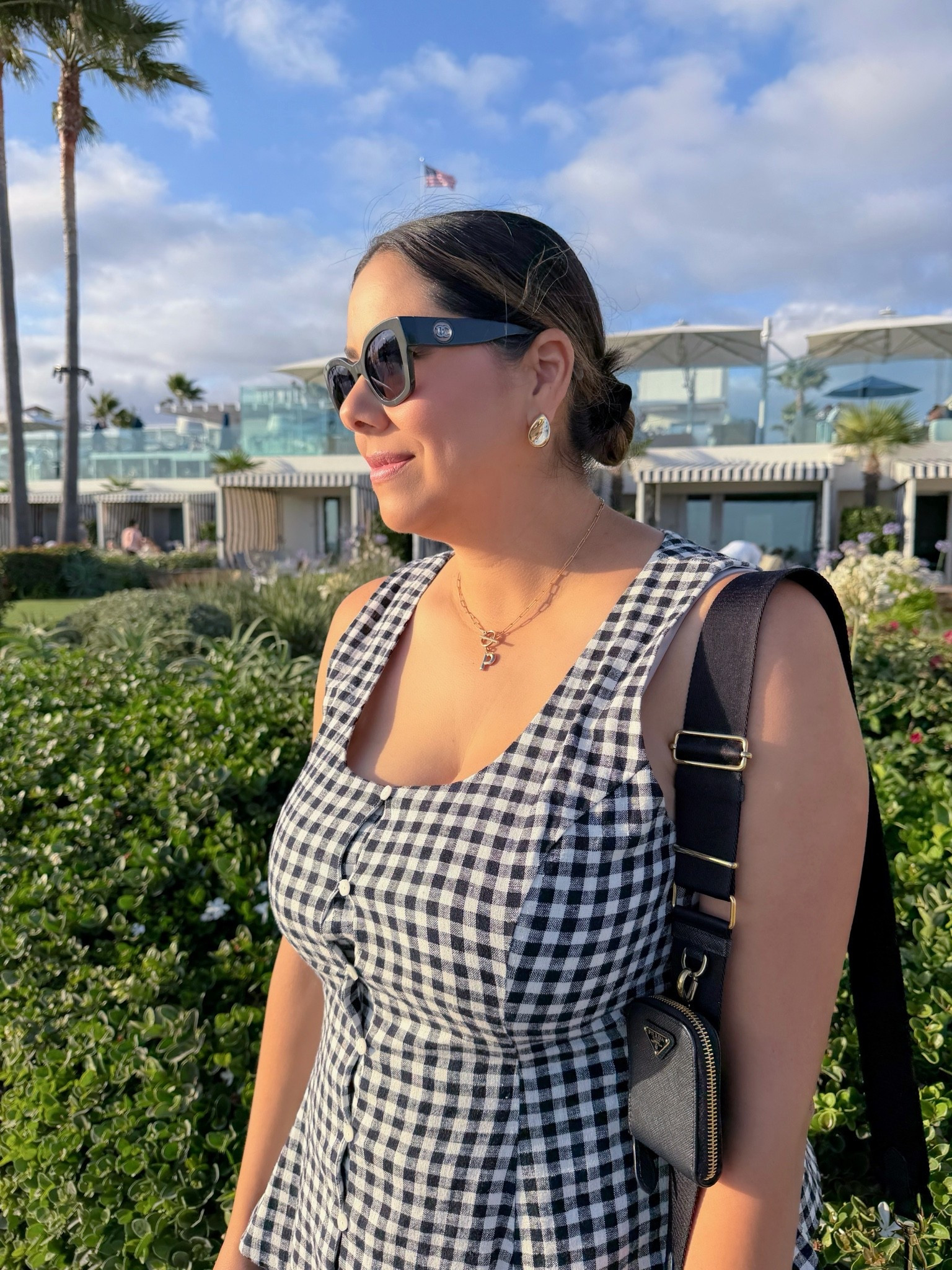 spring summer accessories, affordable gold drop earrings, gingham linen vest outfit

#LTKootd #LTKMidsize #LTKTall
