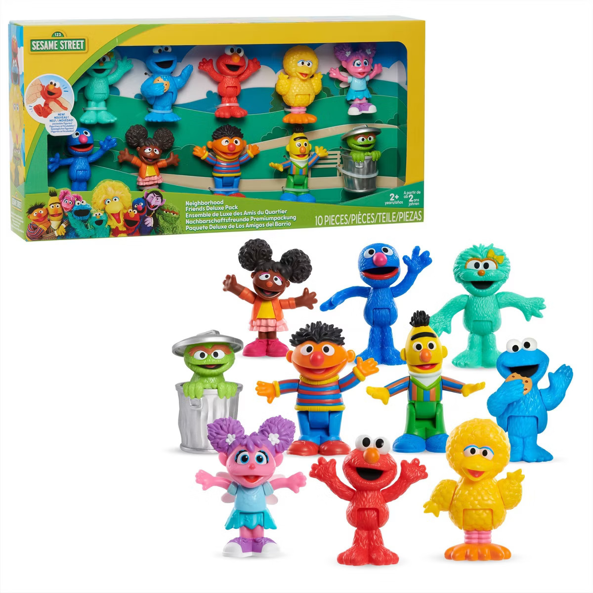 Sesame Street Neighborhood Friends Deluxe Figures 10pk | Target