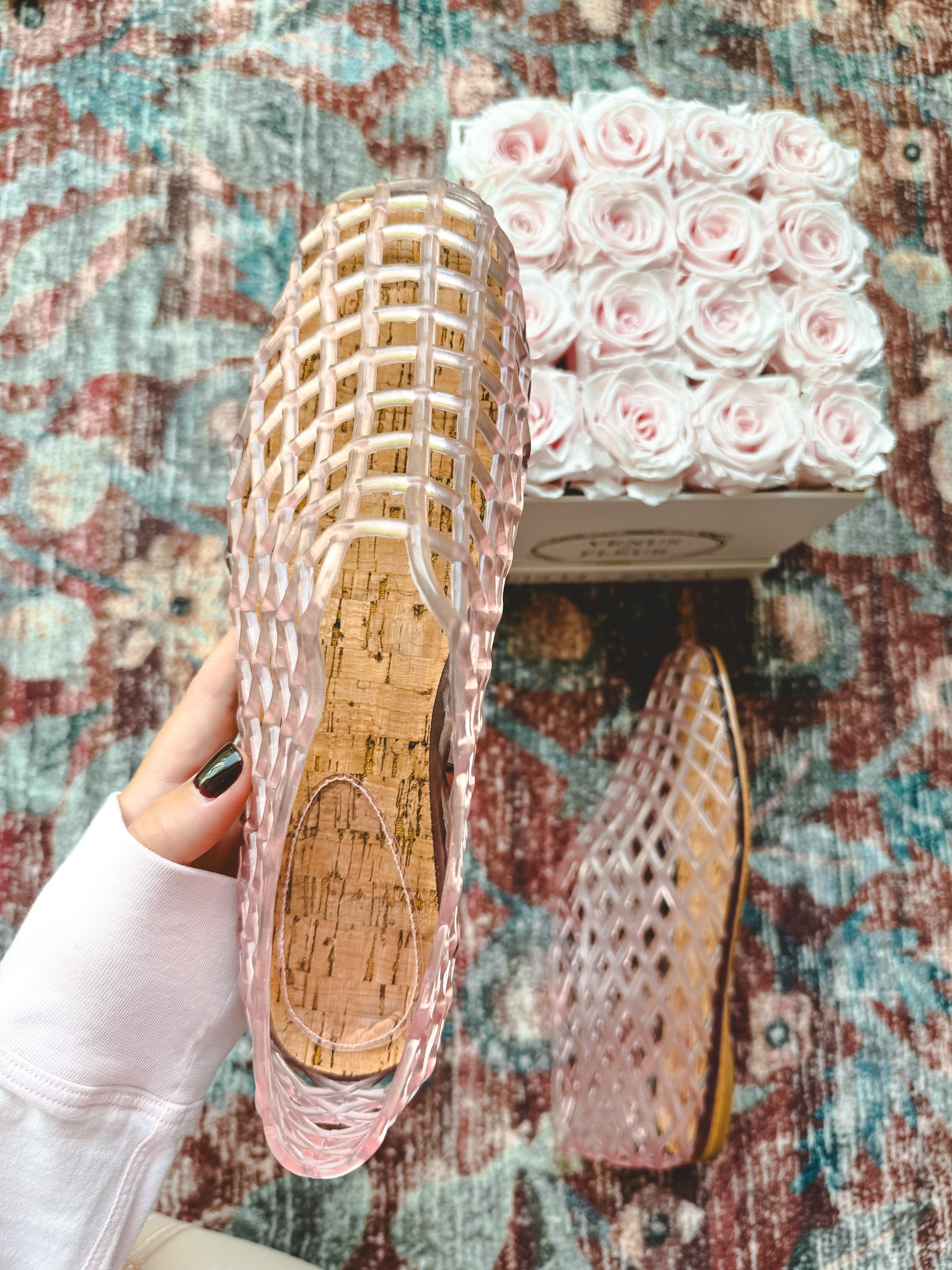 Okay I am officially obsessed with jelly flats!!! These are giving the Row but for less! Wearing my normal 7.5 but if I get another color I’ll do an 8 since they just fit.  



#LTKShoeCrush #LTKStyleTip #LTKSeasonal