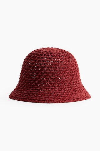 H & M - Bucket Hat im Häkellook - Rot - Damen | H&M (DE, AT, CH, NL, FI)