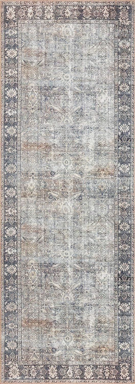 Loloi II Wynter WYN-07 Grey / Charcoal Traditional Runner 2'-6" x 7'-6" | Amazon (US)