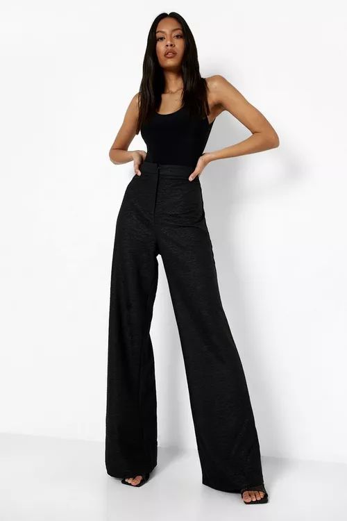 Tall Crinkle Straight Leg Pants | Boohoo.com (US & CA)