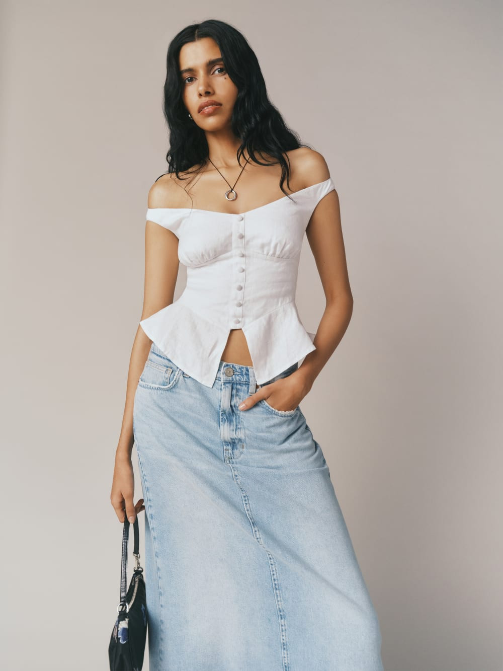 Lilly Linen Top | Reformation (Global)