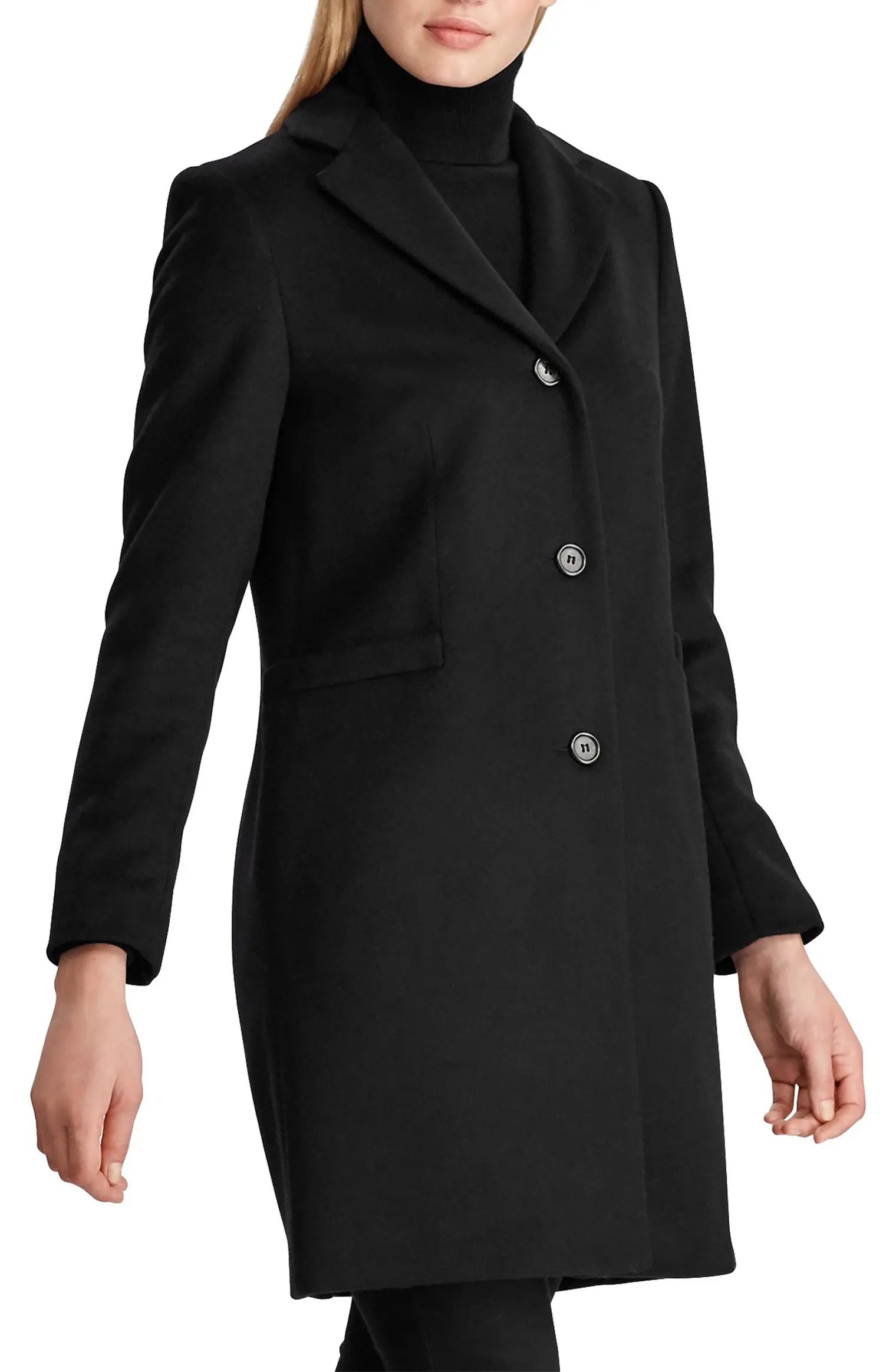 Wool Blend Reefer Coat | Nordstrom