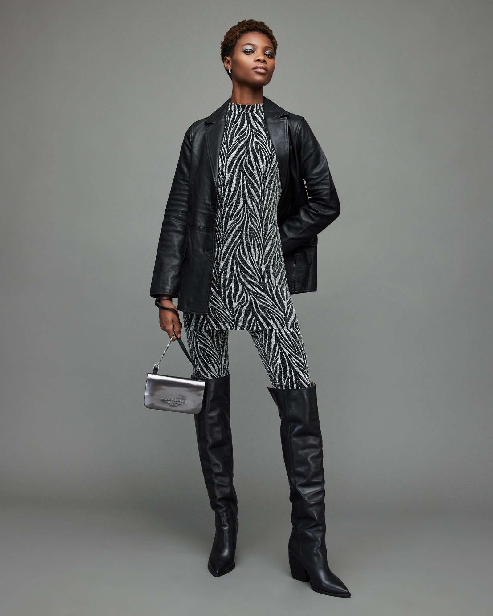 Corinna Relaxed Leather Blazer | AllSaints US