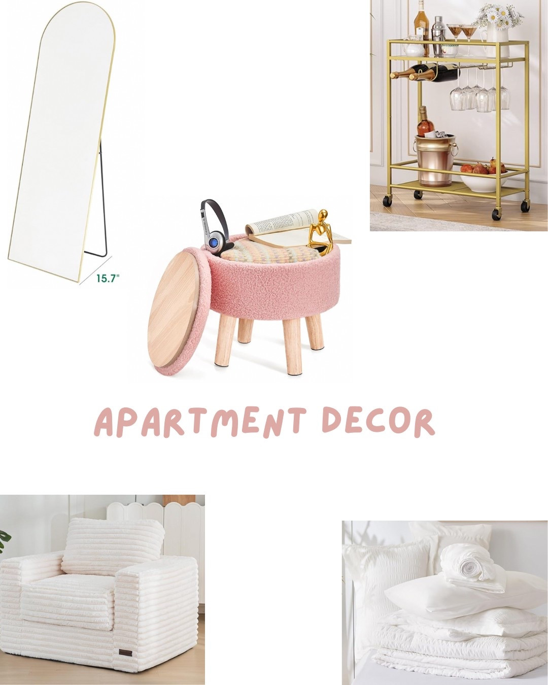 Apartment decor and necessities that can easily be bought from Amazon